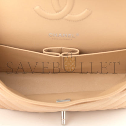 シャネル キャビア キルティング ミディアム ダブルフラップ 1119069 (25*15*7cm)