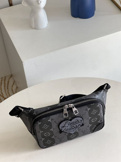 ルイ・ヴィトン モジュラー スリングバッグ モノグラムストライプ エクリプス コーティングキャンバス – LVB009