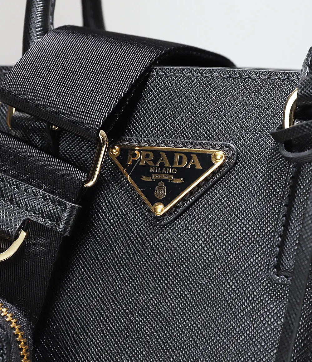 ☆PRADA ガレリア サフィアーノレザー ミニバッグ