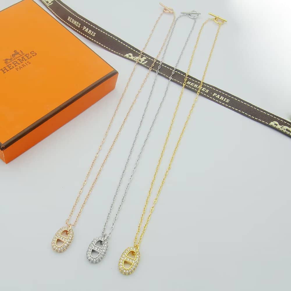 偽エルメスロゴネックレス