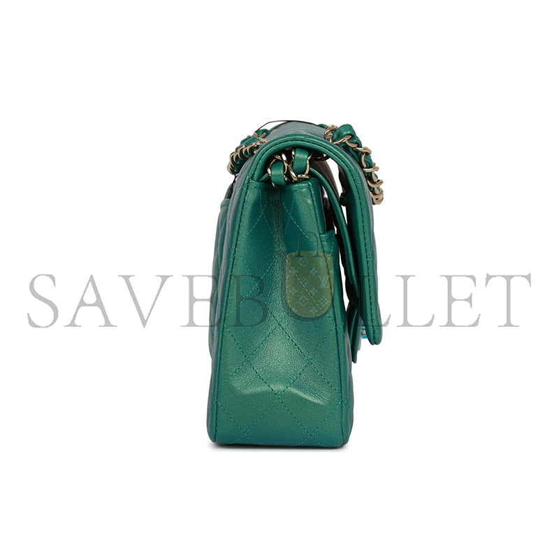 シャネル イリデッセント ミディアム ダブルフラップ 11065427 (25*15*6cm)