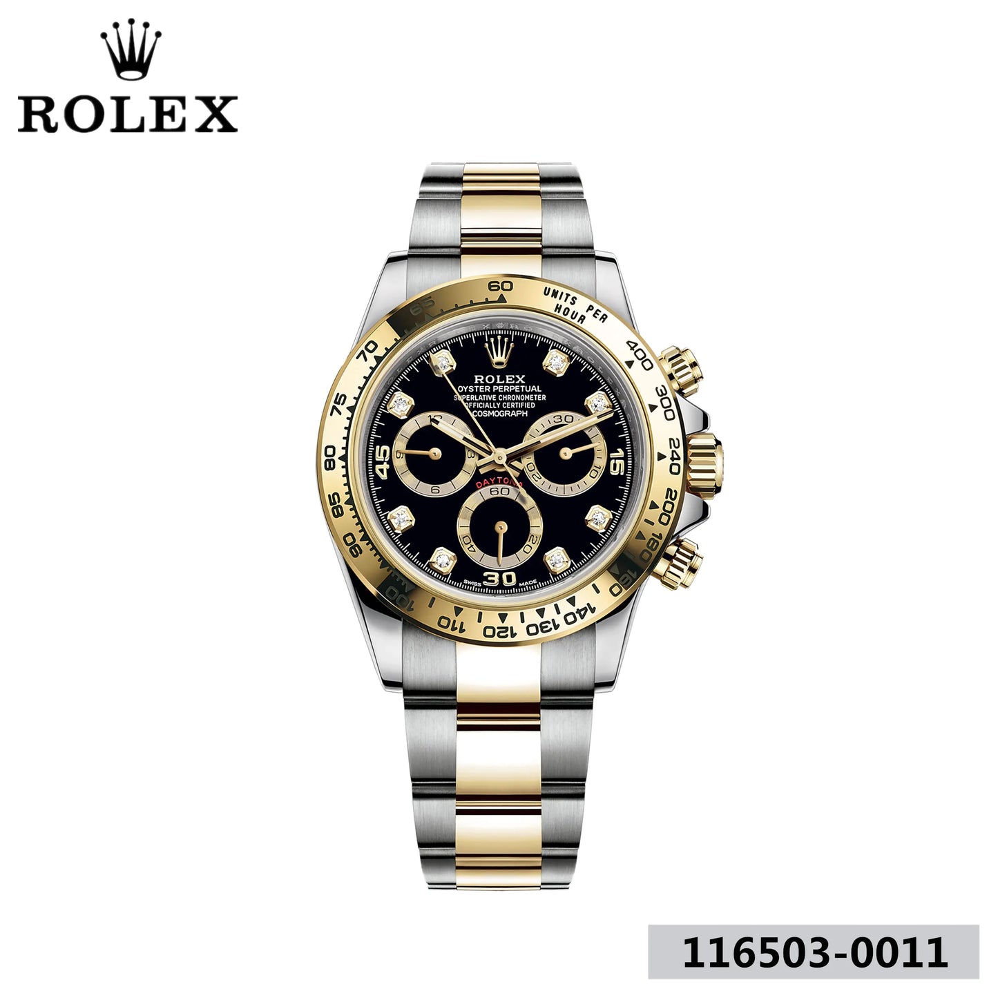 コスモグラフ デイトナ オイスター 40 mm オイスタースチール＆イエローゴールド