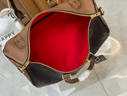 ルイ・ヴィトン キーポル・バンドリエール 45 モノグラム・ジャイアント・キャンバス – LW191