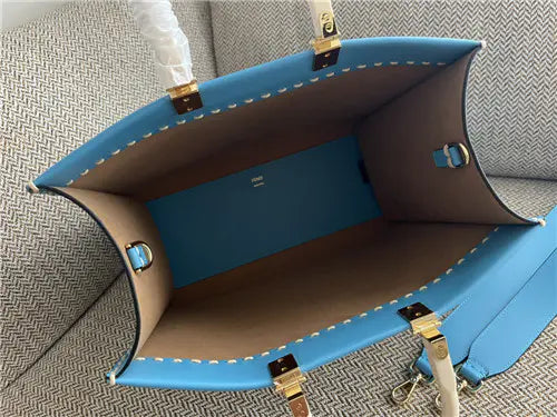 フェンディ サンシャイン トート ミディアム ブルー