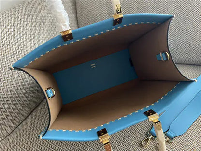 フェンディ サンシャイン トート ミディアム ブルー