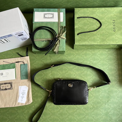 ダブルGクロコダイルショルダーバッグ