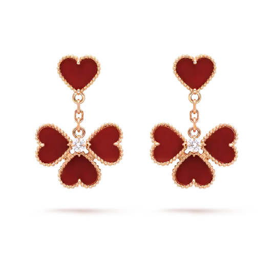 ヴァン クリーフ＆アーペルのスウィート アルハンブラ エフィヤージュ イヤリングの新着