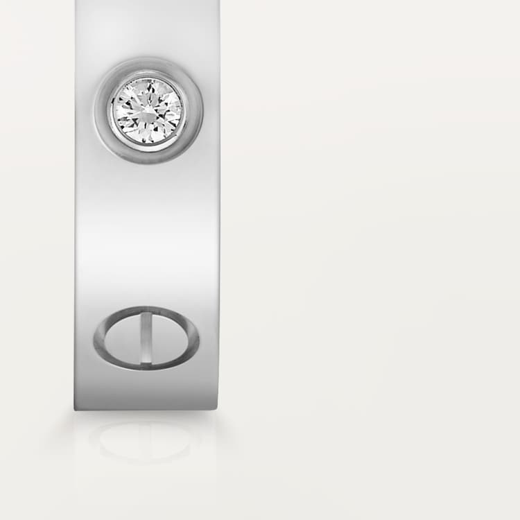 ラブウェディングバンド、ダイヤモンド1個