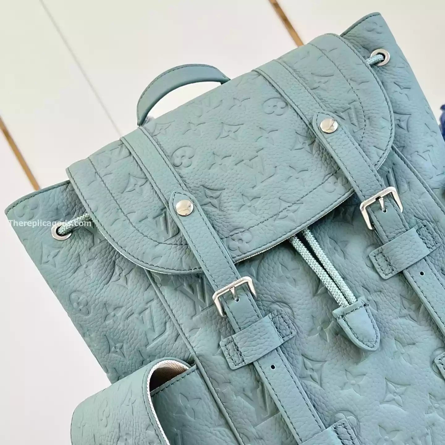 クリストファー MM バックパック ミスティレイクグリーン モノグラム トリヨン – LW310