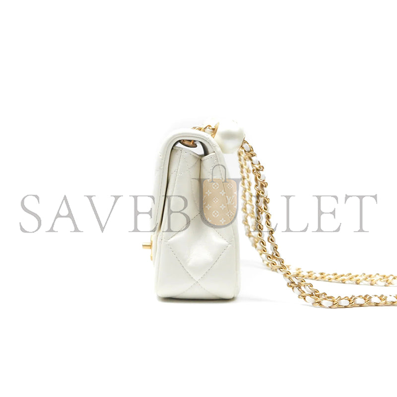 シャネル マスター ダブルパール アジャスタブルチェーン フラップバッグ AS4861 (20.5×13×6.5cm)