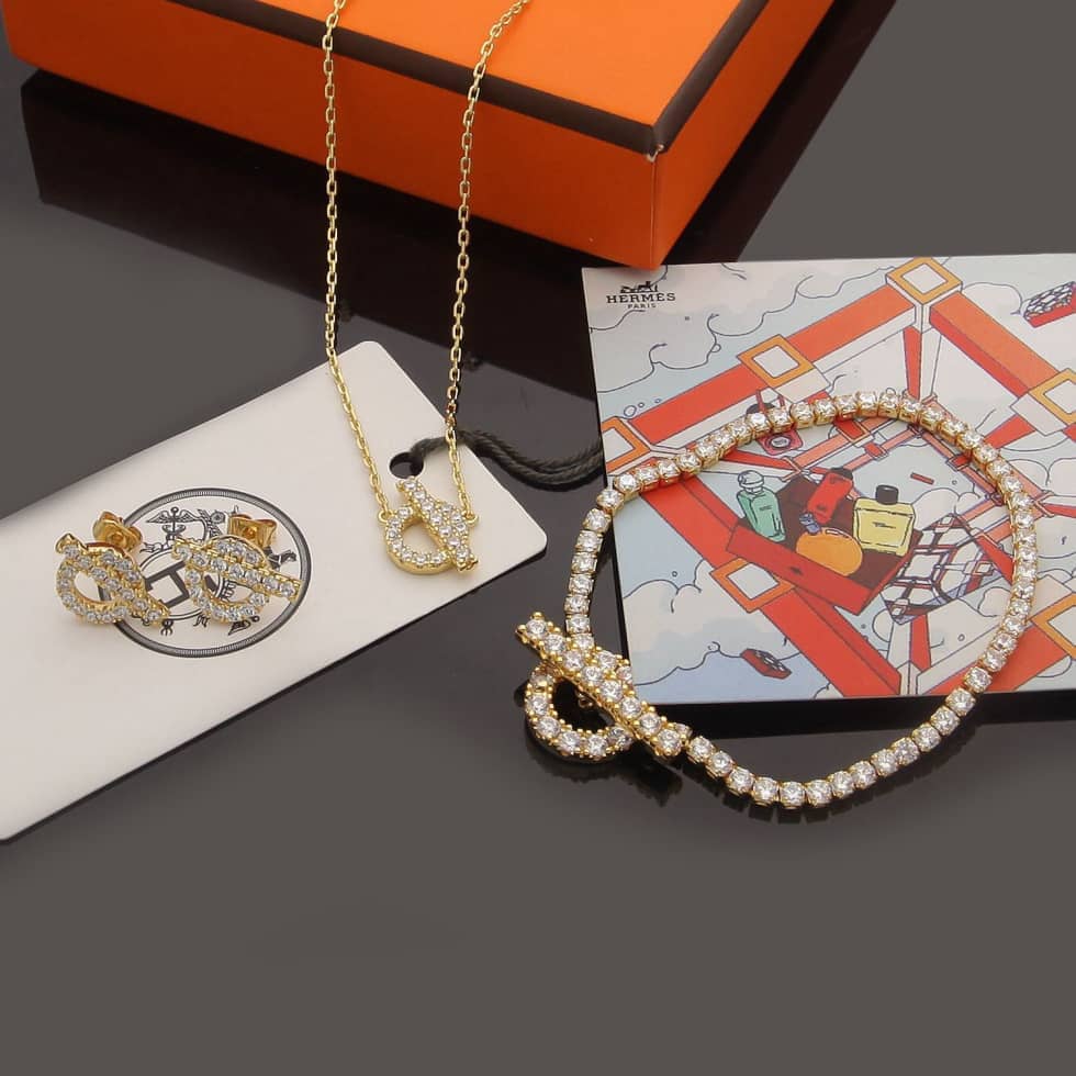 レプリカ エルメス レディース ネックレス ブレスレット ジュエリーセット
