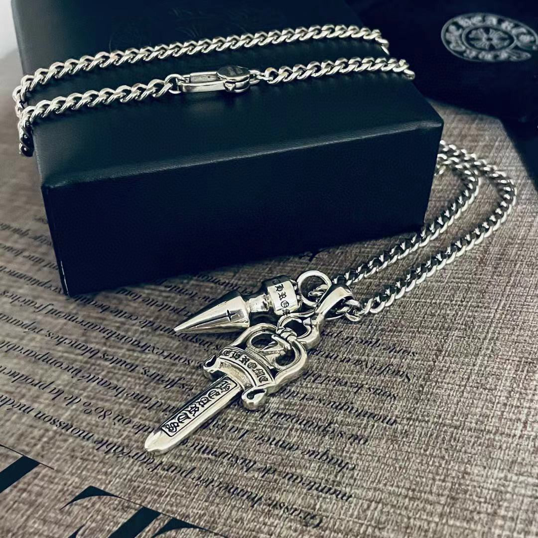 【Chrome Hearts】ネックレス、新しいネックレス万能シンプルファッションオーナメント 男女兼用