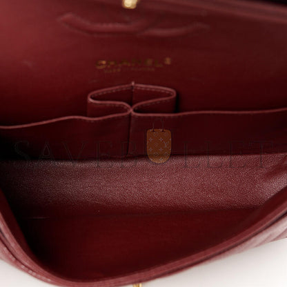 シャネル キャビア キルティング ミディアム ダブルフラップ 1635335 (25*15*7cm)