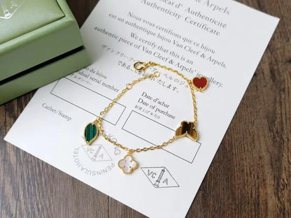 ヴァン クリーフ＆アーペル 四つ葉のクローバー バタフライ ブレスレット