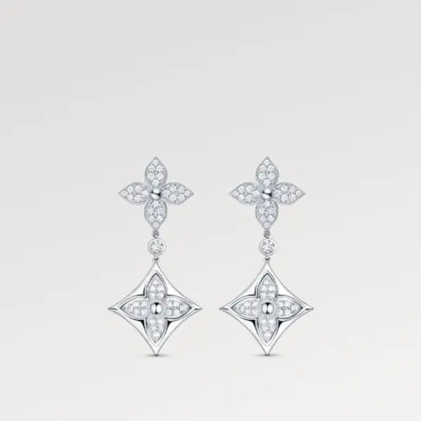 LV ルイ・ヴィトン カラーブロッサム ロングイヤリング Q96501