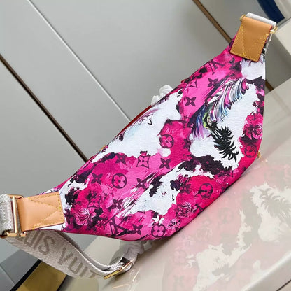 ラッシュ バムバッグ ピンク モノグラム サーフィン キャンバス M24987 – LW227