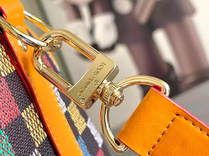 ルイ・ヴィトン キーポル・バンドリエール 50 ダミエ・エベヌ キャンバス – LW203