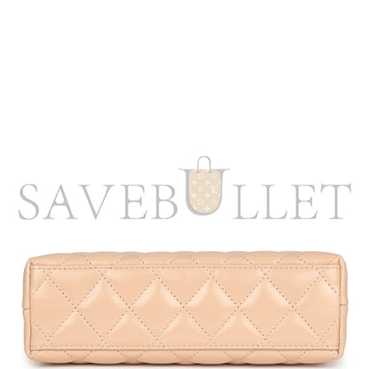 シャネル マスターケリー ショッパー ベージュ シャイニーカーフスキン ブラッシュドゴールド金具 AS4416 (19*13*7cm)