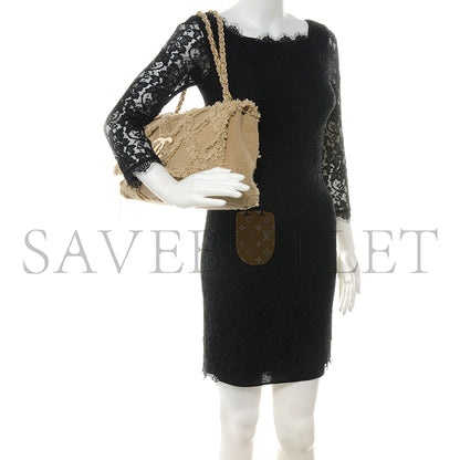 シャネル マスターツイード ネイチャーフラップ ダークベージュ (36×20×9cm)