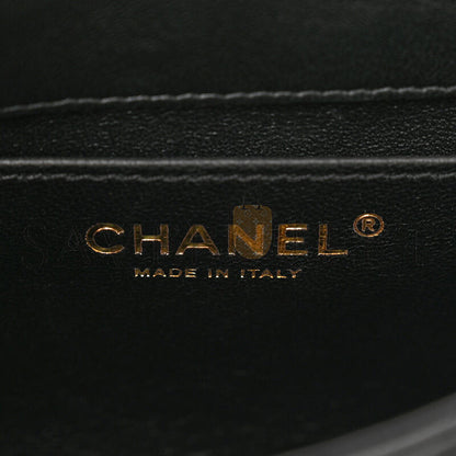 シャネル マスターラムスキン キルティングレジン ミニトップハンドルフラップ AS4847 (19×12×6cm)