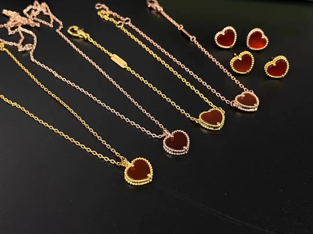 ヴァン クリーフ＆アーペルのカーネリアン ブレスレット/イヤリング