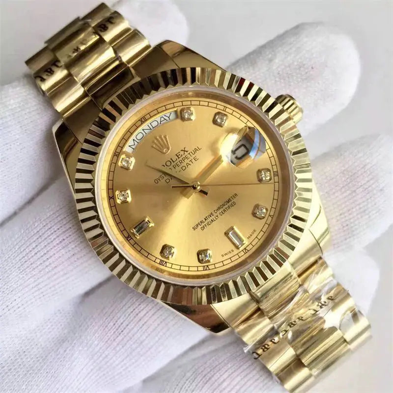 ロレックス デイデイト 8Pラウンド/2Pバゲットダイヤ 118238A-83208