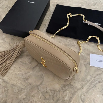 YSL ミニ ルー キルティングレザー カメラバッグ