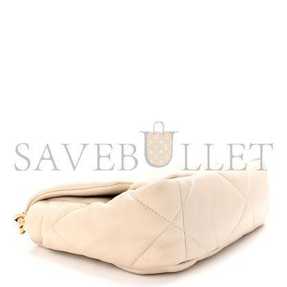 シャネル マスターゴートスキン キルティング ミディアム シャネル 19 フラップ ベージュ (26*16*9cm)