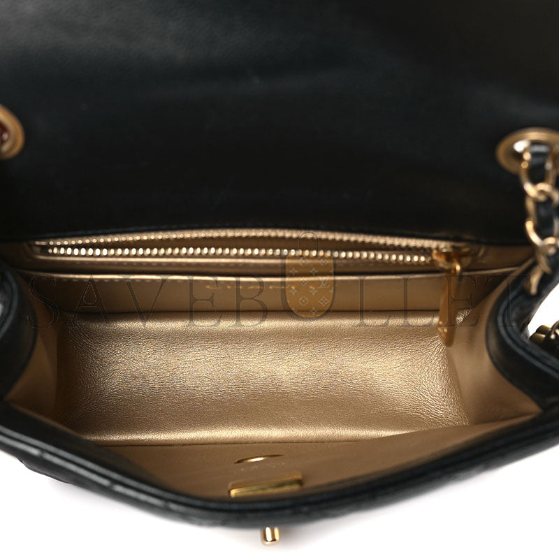 シャネル マスターラムスキン キルティング ミニパール クラッシュフラップ AS1786 (17×12×7cm)