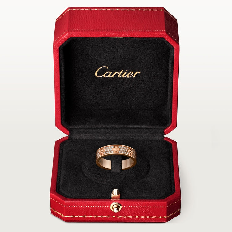 ラブウェディングバンド、ダイヤモンドパヴェ