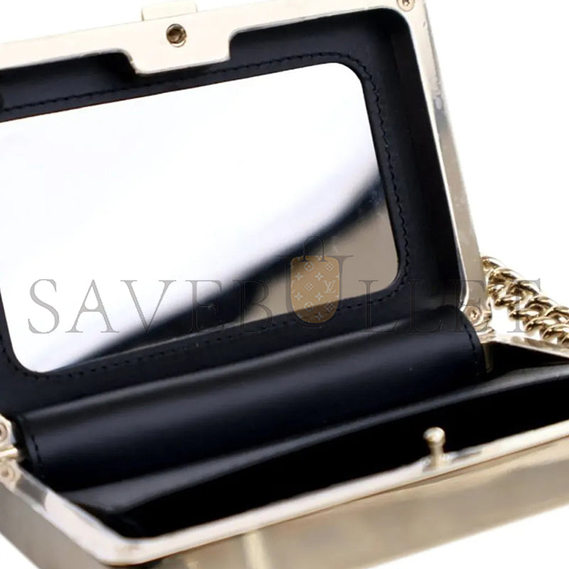 シャネル パテント ボーイ クラッチ チェーン付き ハンドバッグ AP2870 B08500 94305 (11*7.5*2.5cm)