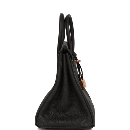 エルメス バーキン 25 ブラック トゴ ローズゴールド金具