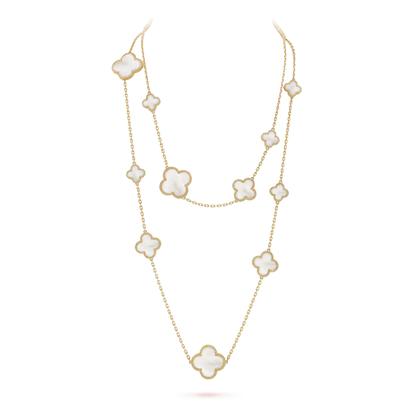 ヴァン クリーフ＆アーペル マジック アルハンブラ ロングネックレス チャーム16個