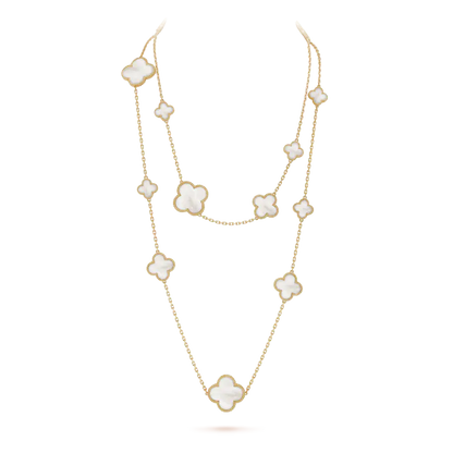 ヴァン クリーフ＆アーペル マジック アルハンブラ ロングネックレス チャーム16個