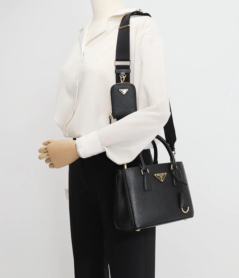 ☆PRADA ガレリア サフィアーノレザー ミニバッグ