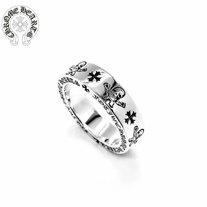 【Chrome Hearts】 男性と女性のためのクロエハートファッションパーソナリティリング