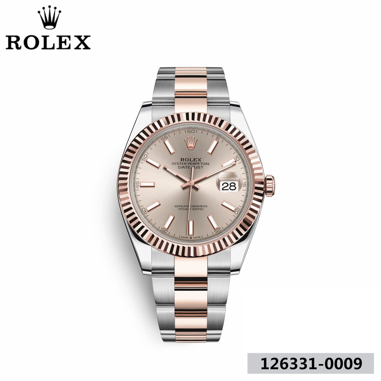 デイトジャスト 41 オイスター 41 mm オイスタースチール＆エバーローズゴールド