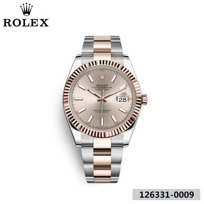 デイトジャスト 41 オイスター 41 mm オイスタースチール＆エバーローズゴールド