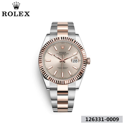 デイトジャスト 41 オイスター 41 mm オイスタースチール＆エバーローズゴールド