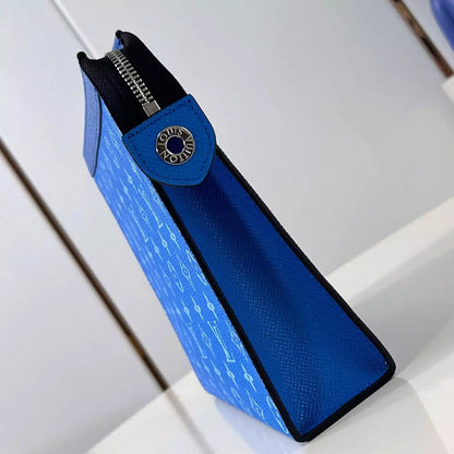 ポシェット ボヤージュ MM ブルー タイガ カウハイドレザー M30423 – LW408