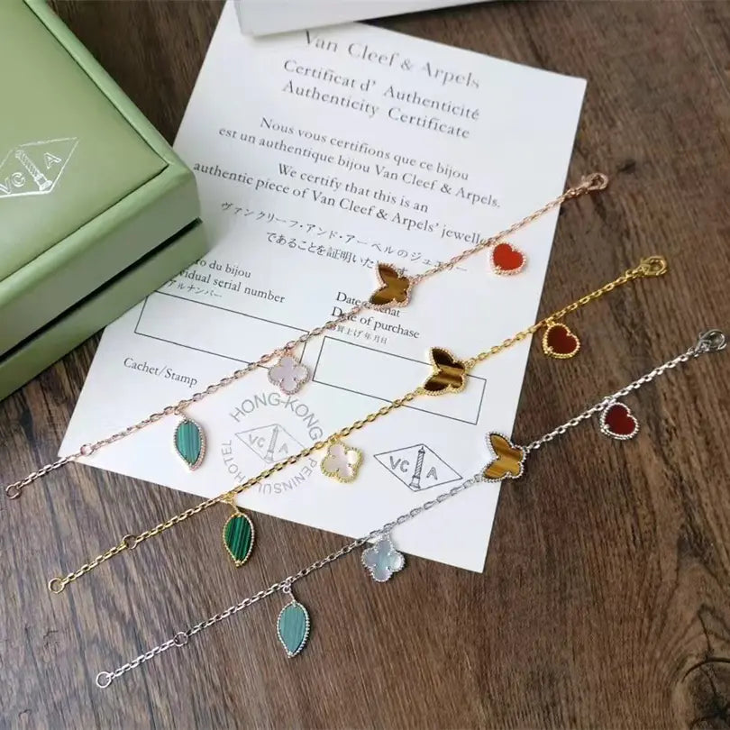 ヴァン クリーフ＆アーペル 四つ葉のクローバー バタフライ ブレスレット