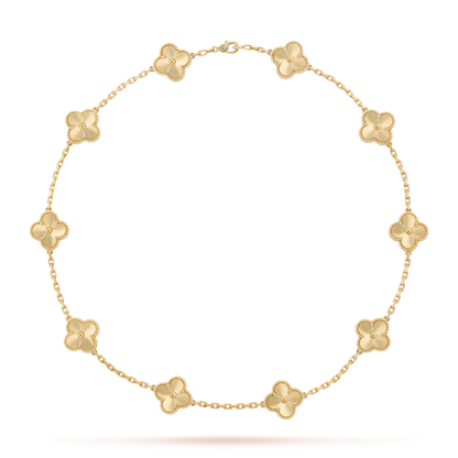 ヴァン クリーフ＆アーペルのヴィンテージ アルハンブラ ネックレス（幸運の四つ葉の模様が10個）の新着商品