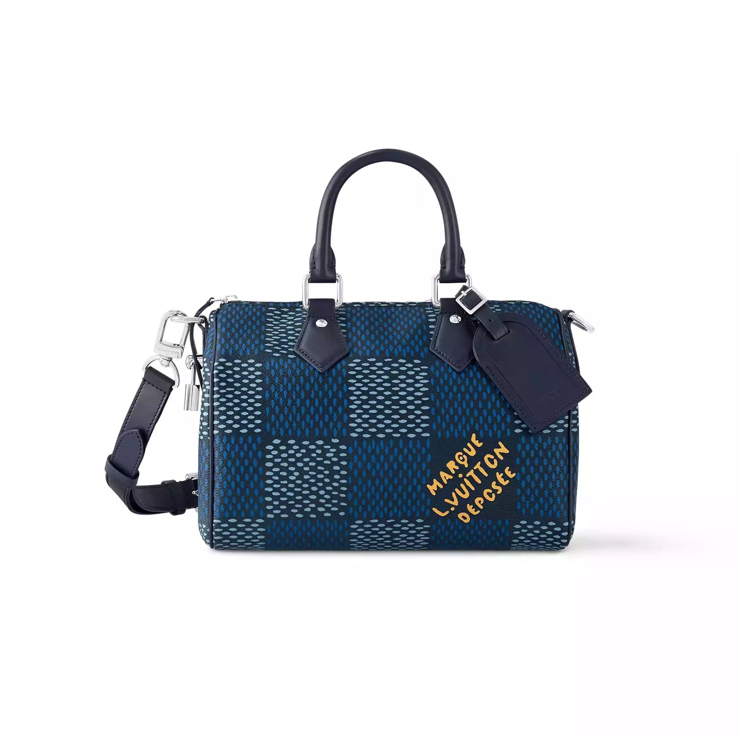 スピーディ 25 バンドリエール ブルー ダミエ ヘリテージ キャンバス N40691 – LW432