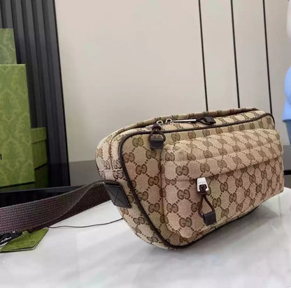 GGジャンボ スモール ベルトバッグ（ブラックレザー）– BG080