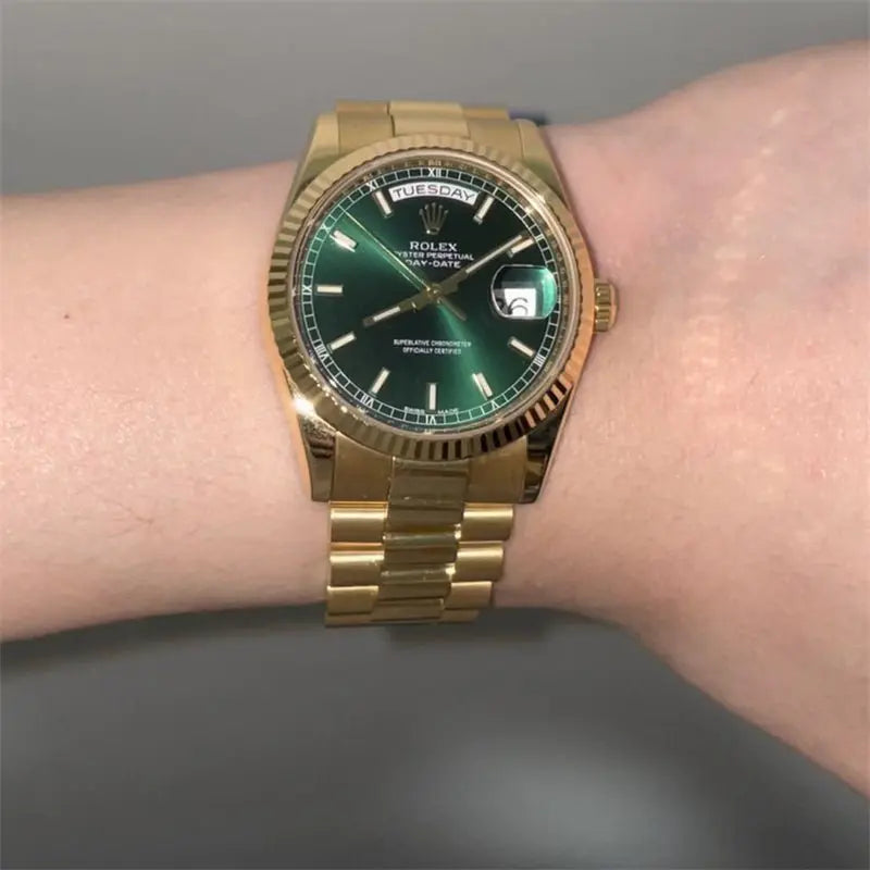 ロレックス ROLEX デイデイト 36 118238 グリーン文字盤