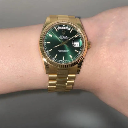 ロレックス ROLEX デイデイト 36 118238 グリーン文字盤