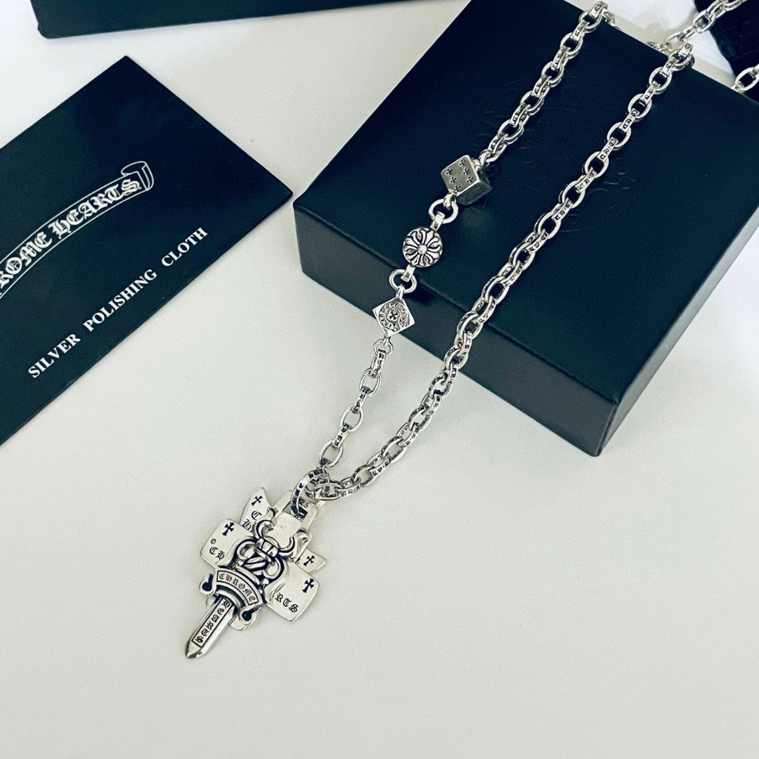【Chrome Hearts】ネックレス、新しいネックレス万能シンプルファッションオーナメント