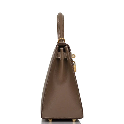 エルメス ケリーセリエ28 エトゥープ エプソン ゴールド金具