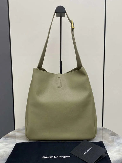 YSL 753837 Le 5 ̈¤ 7 サプル ラージ スムースレザー グリーン