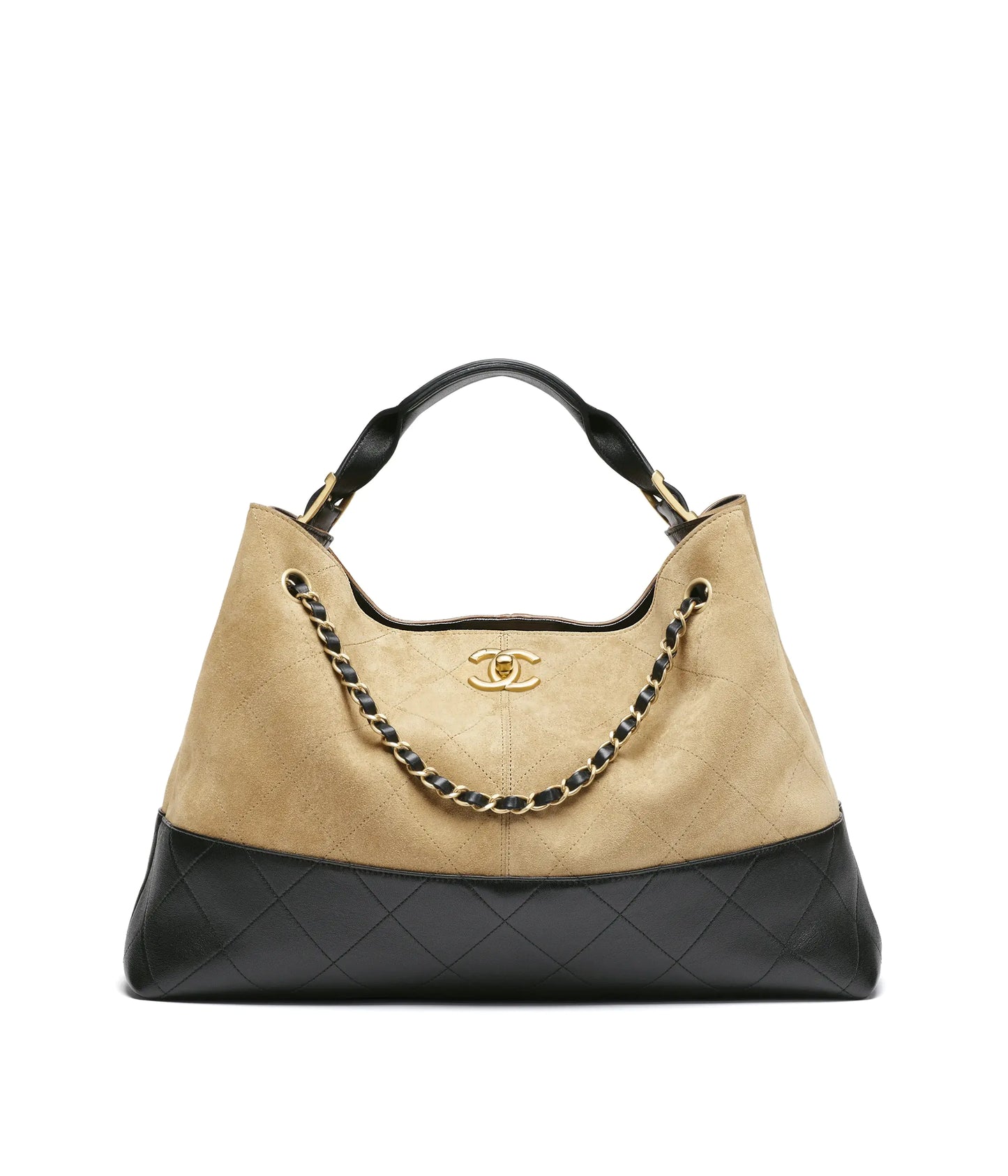 シャネル 25A メティエダール ヨコ型ショッピングバッグ。